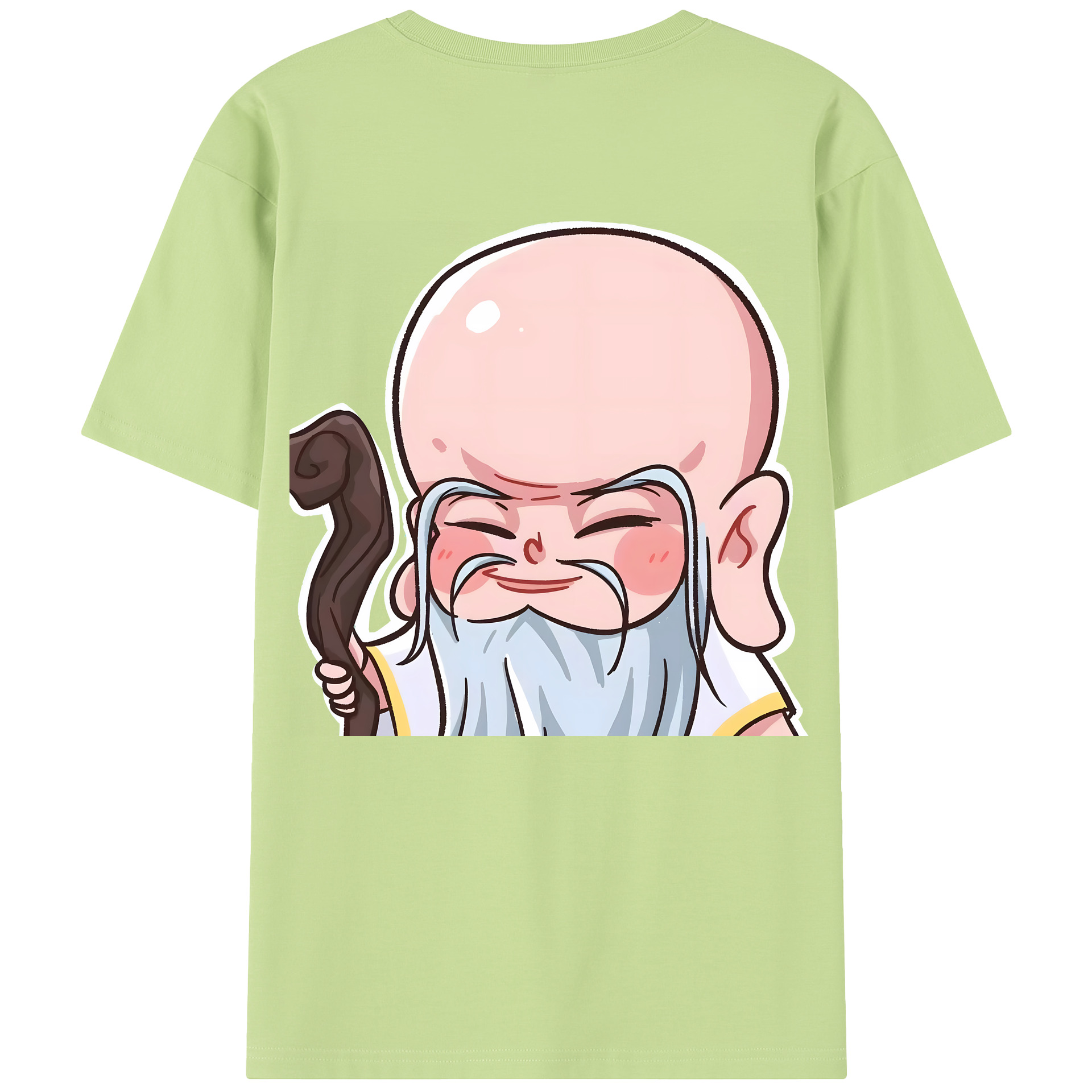 （画像用） Ne Zha 2 ナタ 魔童の大暴れ 綿100％半袖Tシャツ（背面プリント）